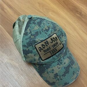 Ron Jon Surf Shop camo trucker hat